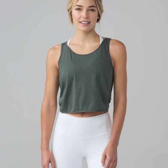 Lululemon Its A Tie Tank Dark Forest - Picture 1 of 7
